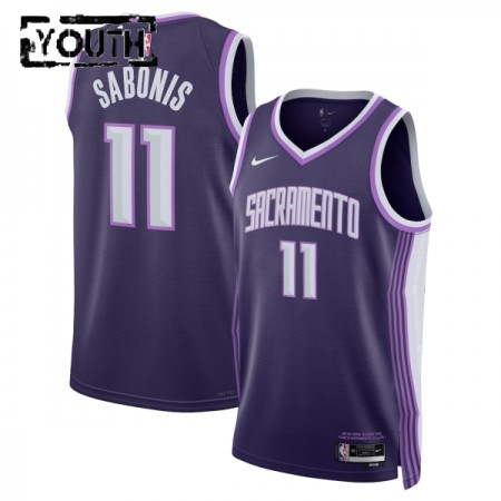 Camiseta Niños Sacramento Kings Domantas Sabonis 2025-26 Nike City Edition Violeta Swingman Camiseta Niños Sacramento Kings Domantas Sabonis 2025-26 Nike City Edition Violeta Swingman